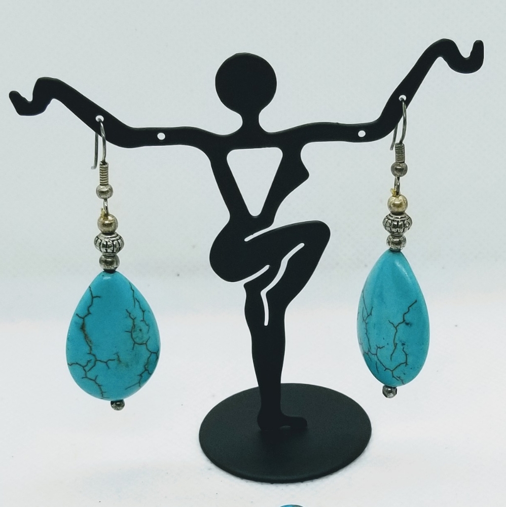 Bracelets and Earring set Faux Turquoise